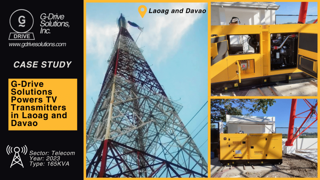 GDSI Supplies PTV4 broadcast antennas with generator sets